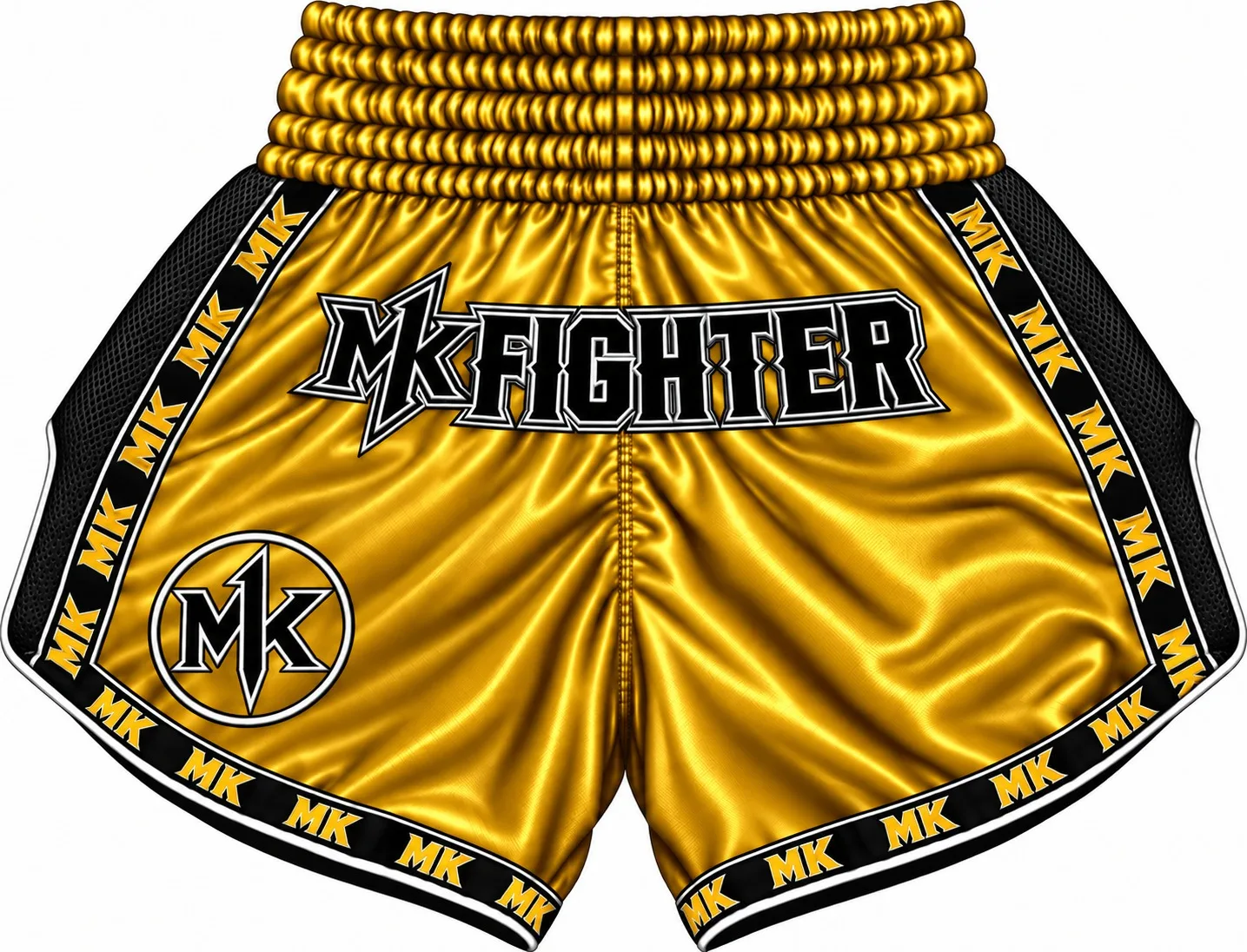 Short de boxe thaï MK Fighter bleu